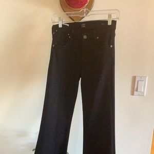 Size 26 citizens of humanity black stretch flares